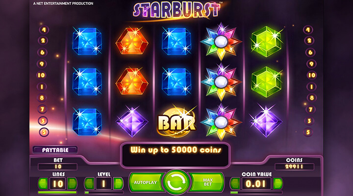 Starburst slot